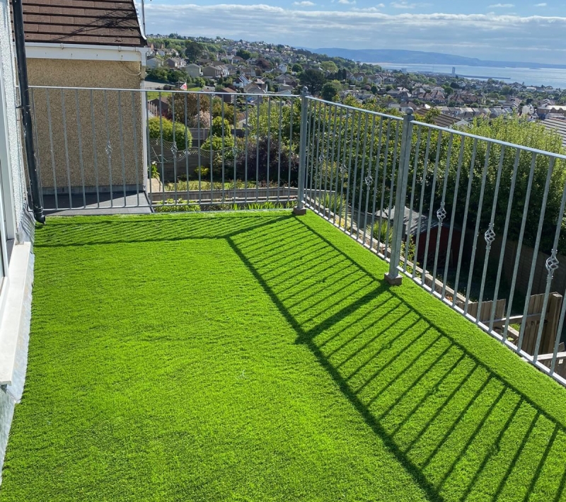 Flat Roof Balcony in Swansea